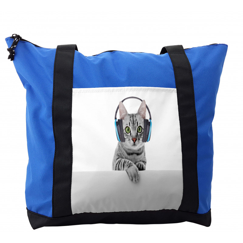 Animal Listening to Music Shoulder Bag