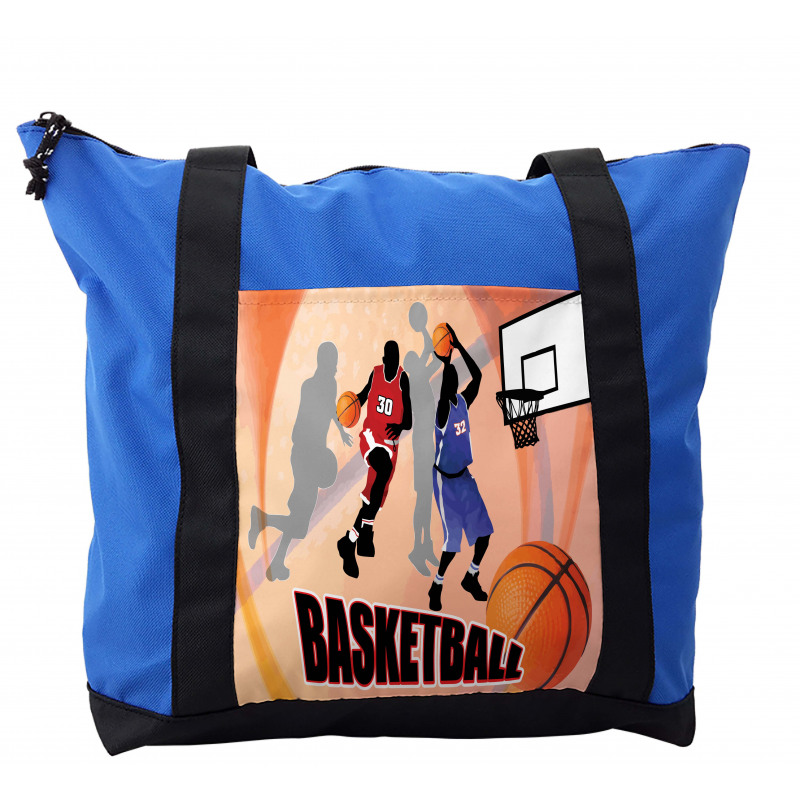 Vintage Basketball Art Shoulder Bag