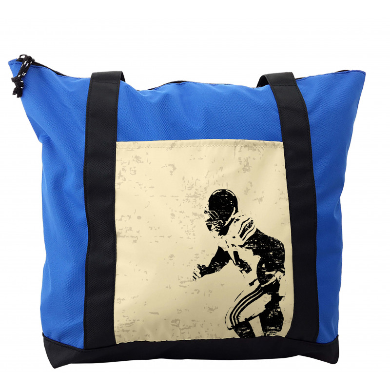 Rugby Player in Action Shoulder Bag