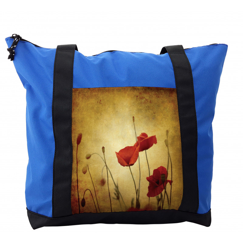 Poppy Flowers Bohemian Shoulder Bag