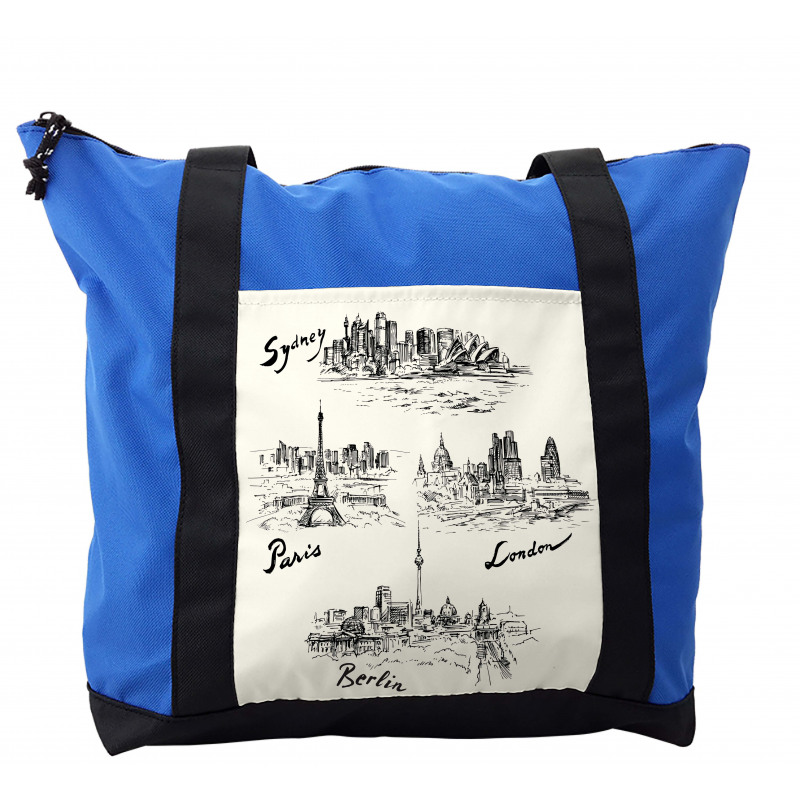 World's Famous Cities Shoulder Bag