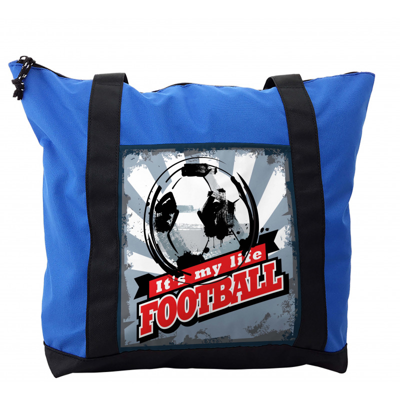 Grungy Football Pop Art Shoulder Bag