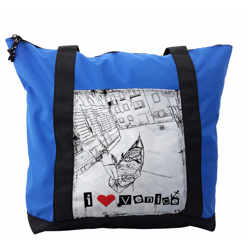Venetian Canal Art Love Shoulder Bag