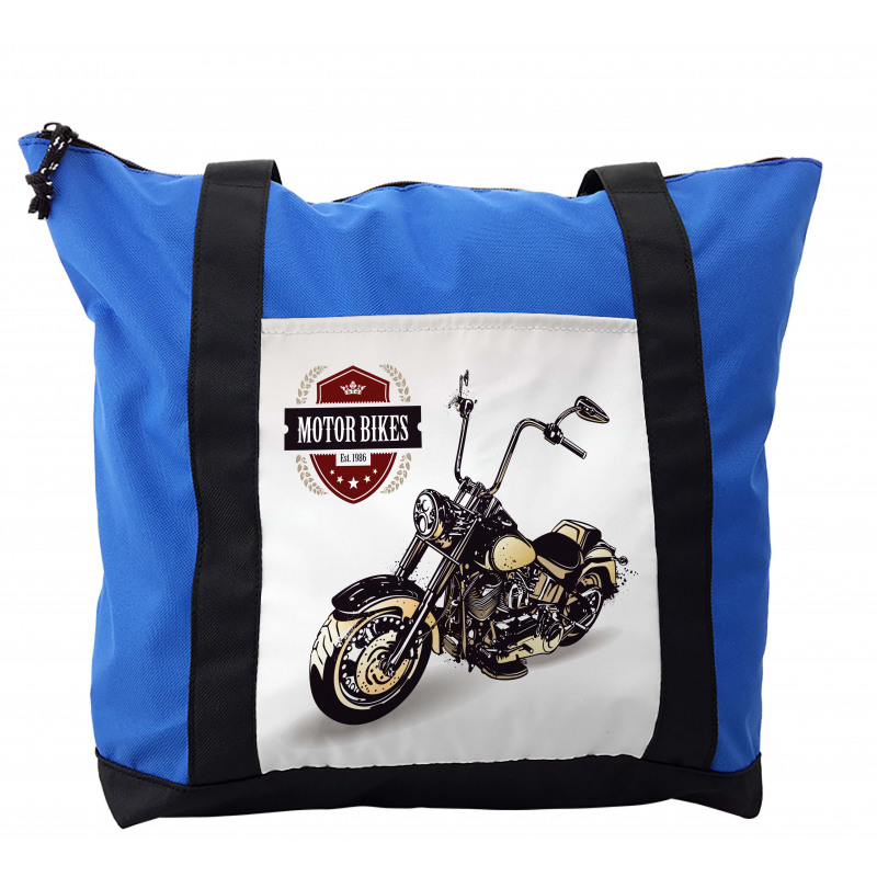 Old Classic Motorcycle Shoulder Bag