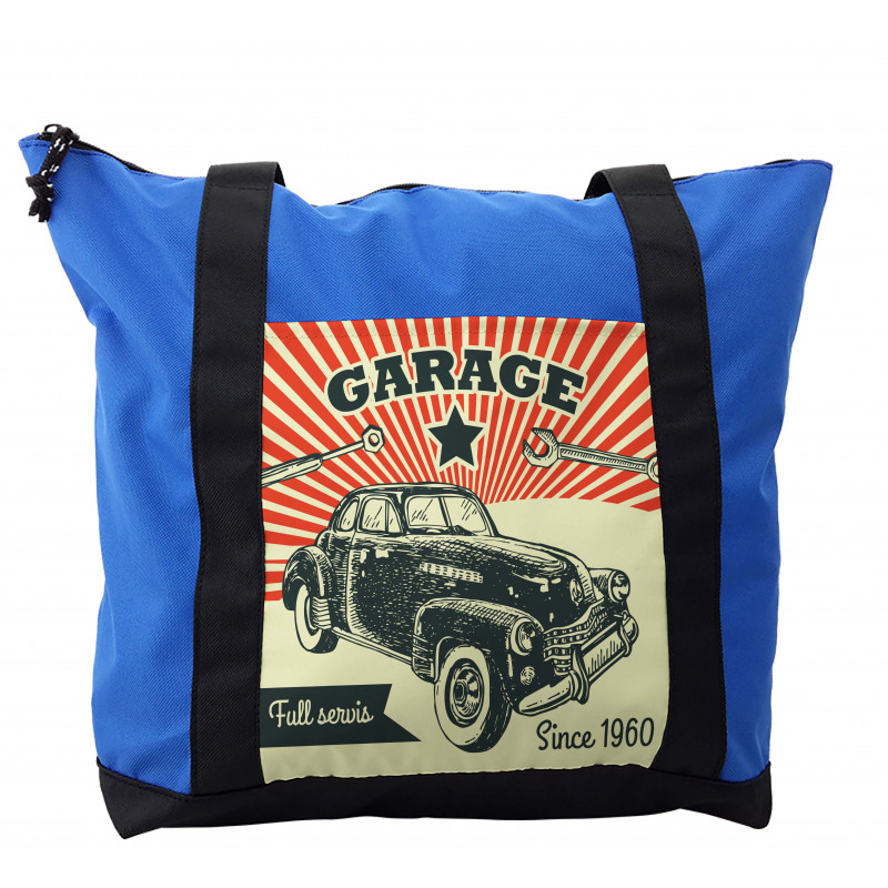 60's Retro Car Pop Art Shoulder Bag