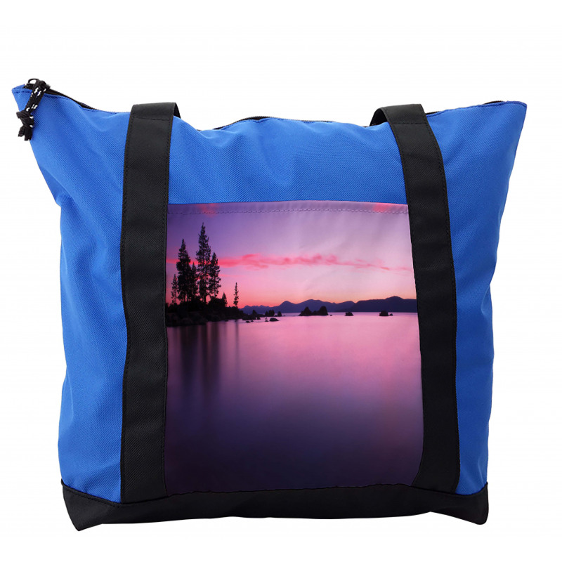 Hazy Calm Lake Tahoe Shoulder Bag