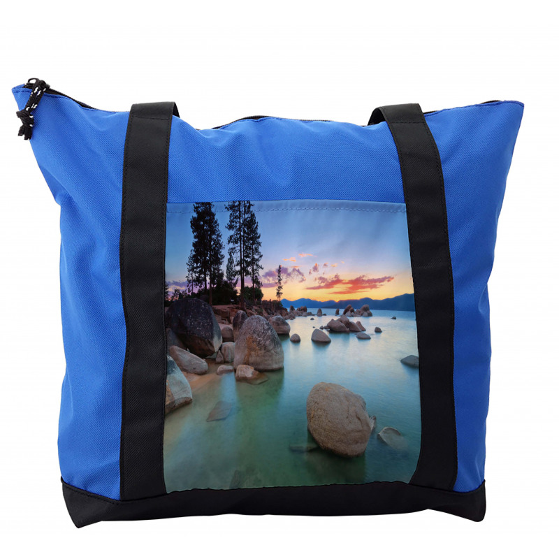 Romantic Lake Sunset Shoulder Bag