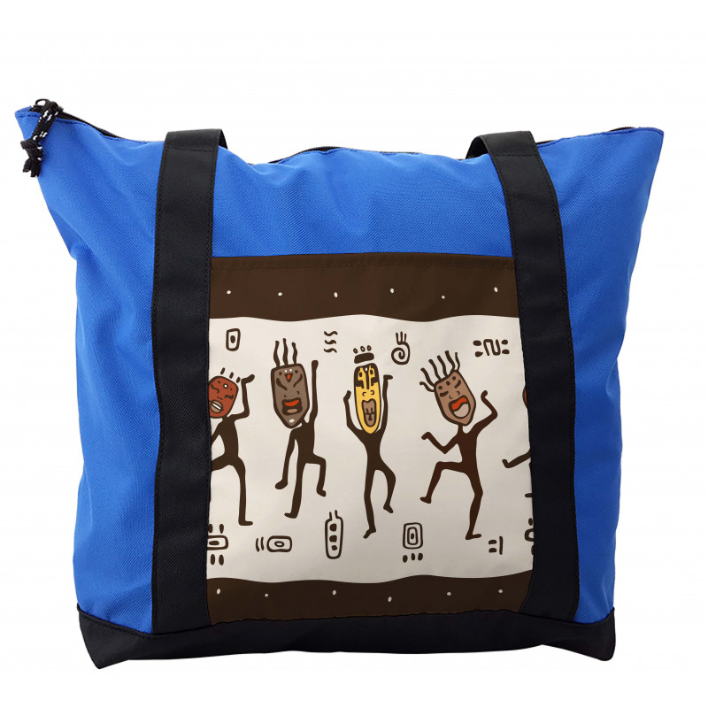 Cartoon Primitive Native Shoulder Bag