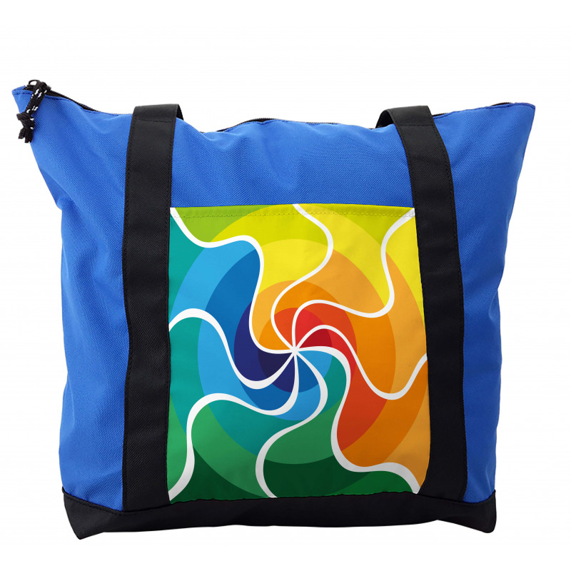 Rainbow Spiral Shoulder Bag