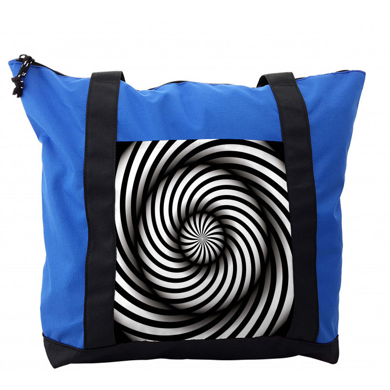 Black and White Swirl Shoulder Bag