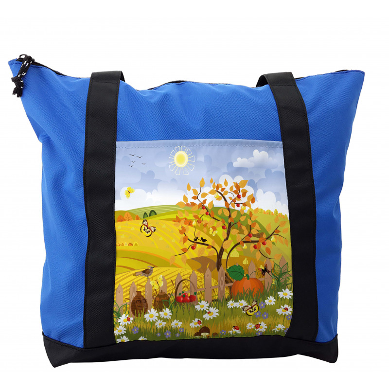 Autumn Garden Daisies Shoulder Bag