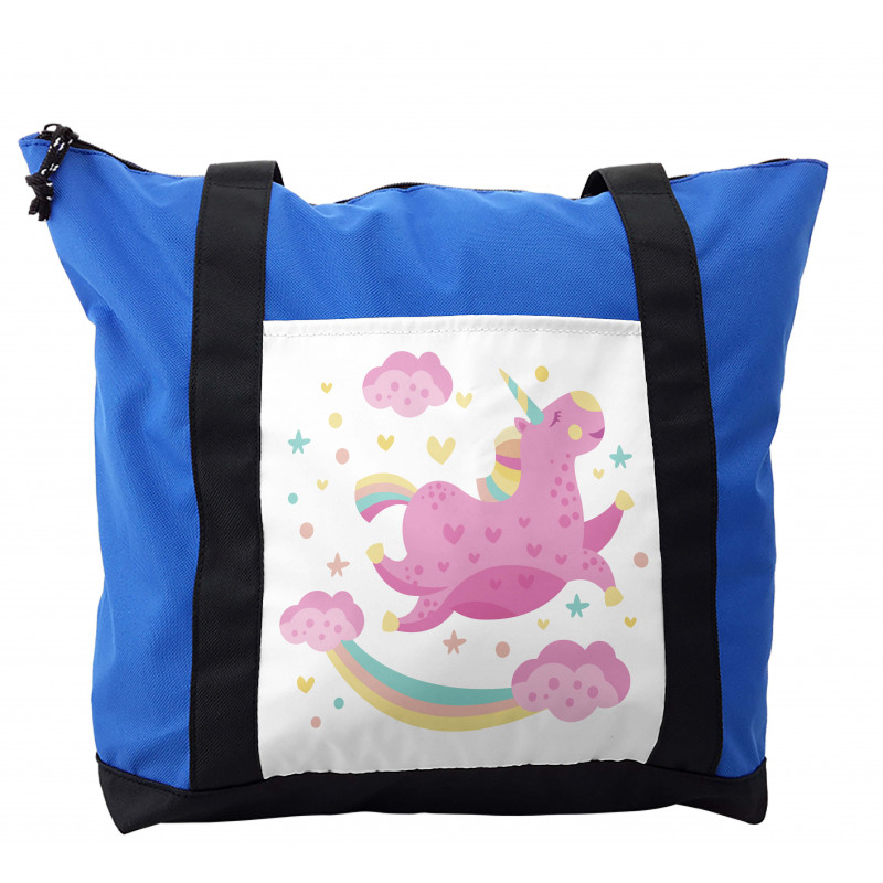 Unicorn with Star Rainbow Shoulder Bag