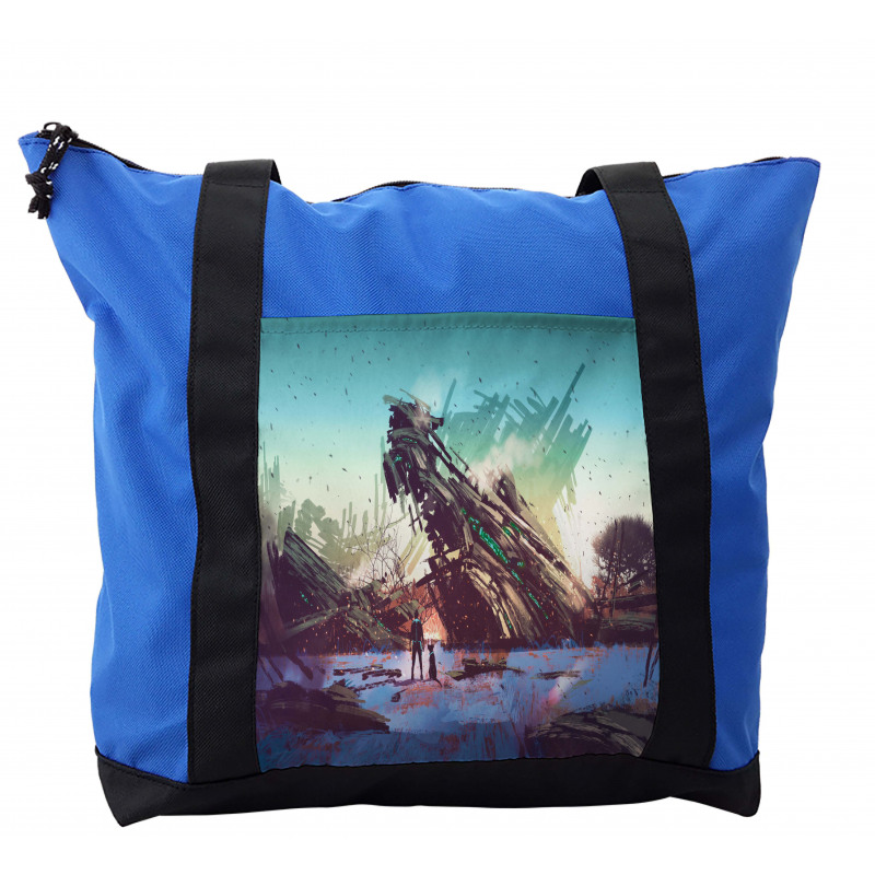 Crashed Spaceship Art Shoulder Bag