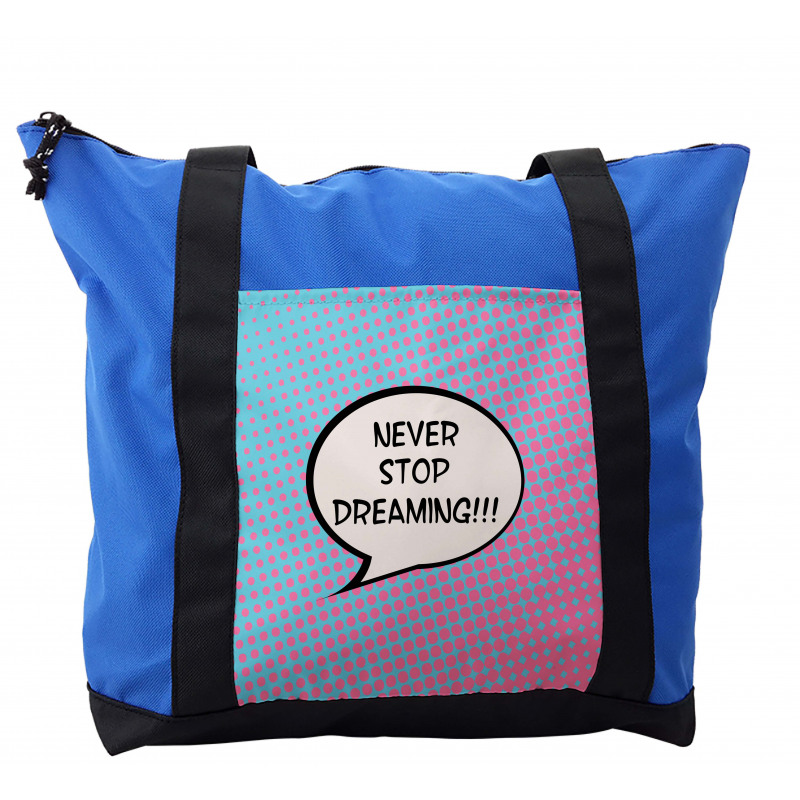 Cartoon Motivation Art Shoulder Bag