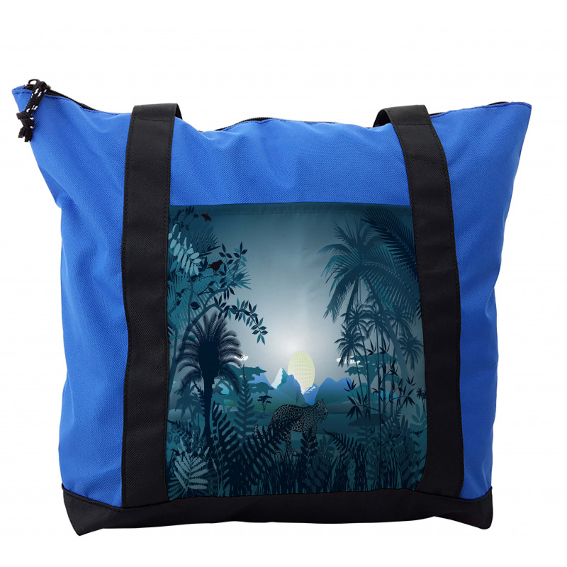 Tiger in Hazy Rainforest Shoulder Bag