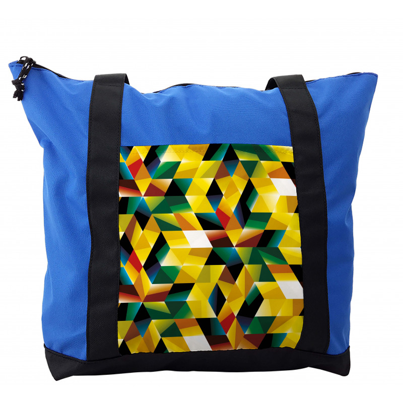 Geometric Green Shoulder Bag