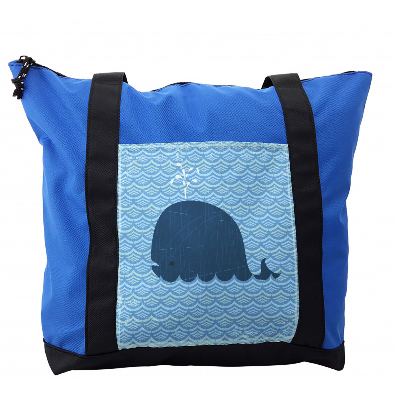 Sea Animal Wavy Patterns Shoulder Bag
