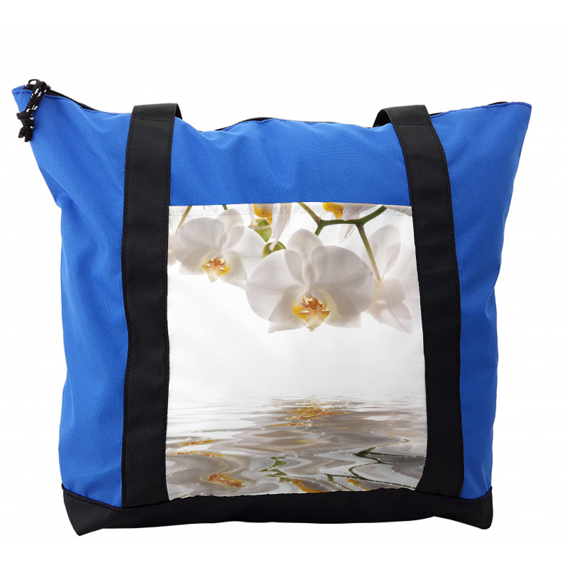 Orchids on Rippling Water Shoulder Bag