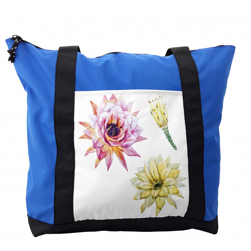 Watercolored Flowers Shoulder Bag
