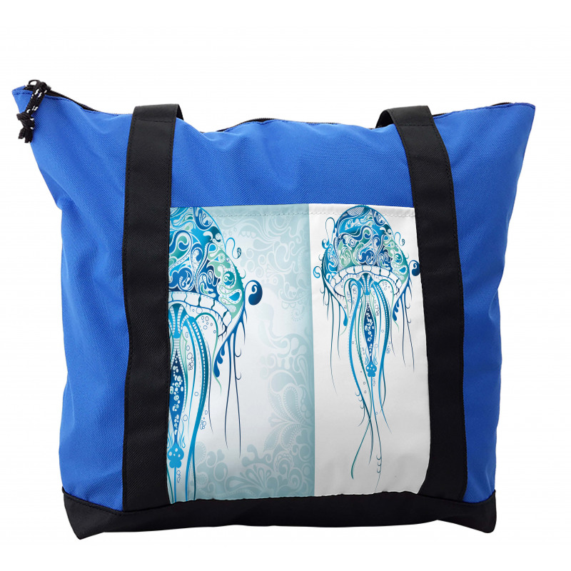 Ocean Jellyfish Paisley Shoulder Bag