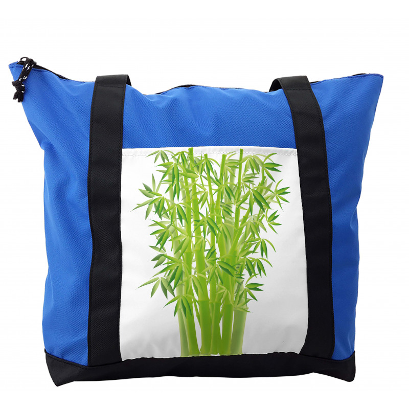 Bamboo Stems with Leaves Shoulder Bag