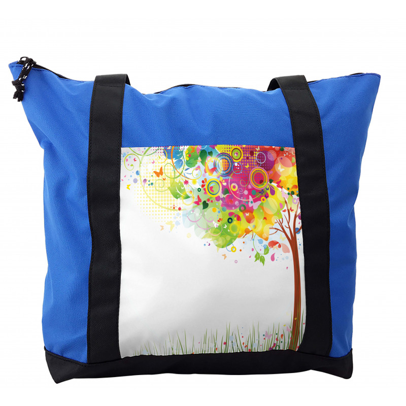 Color Bursting Tree of Life Shoulder Bag