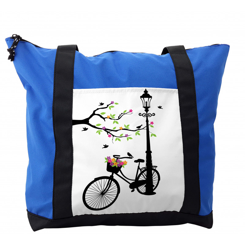 Spring Tree Birds Bike Shoulder Bag
