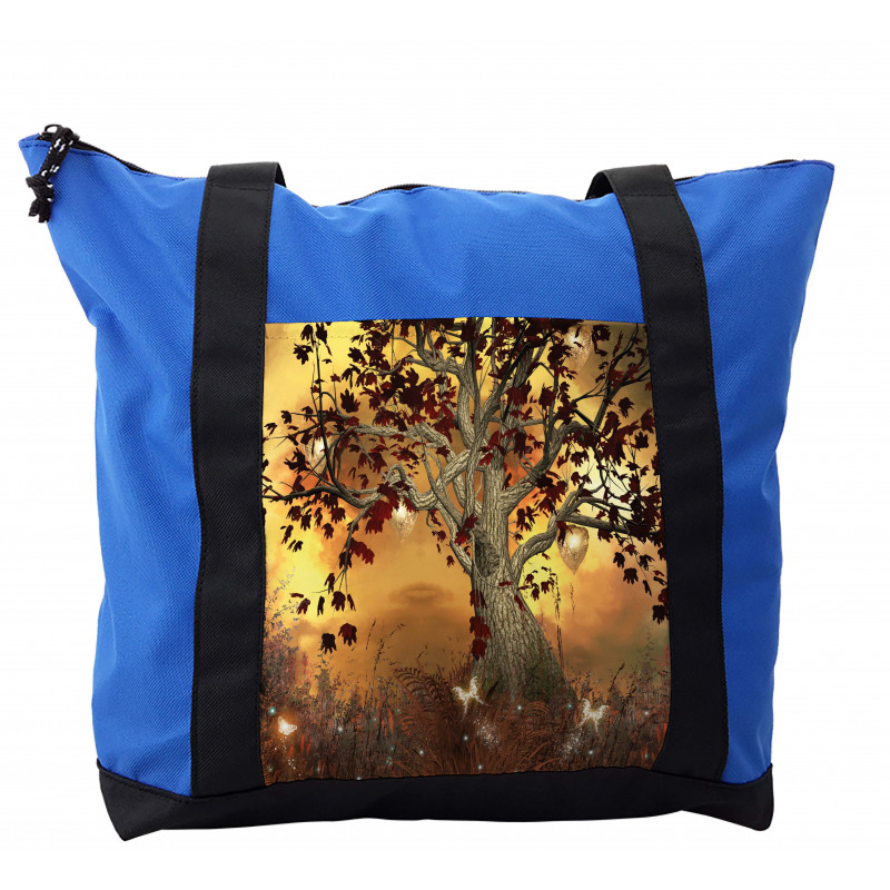 Tree Earthy Color Tones Shoulder Bag