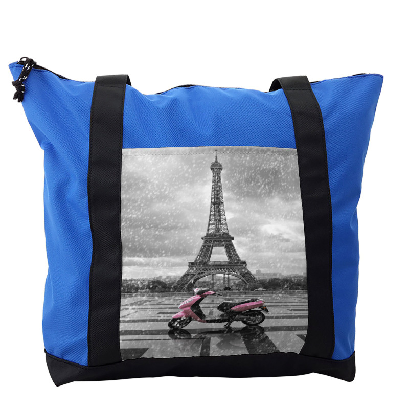 Paris Scene Moped Shoulder Bag