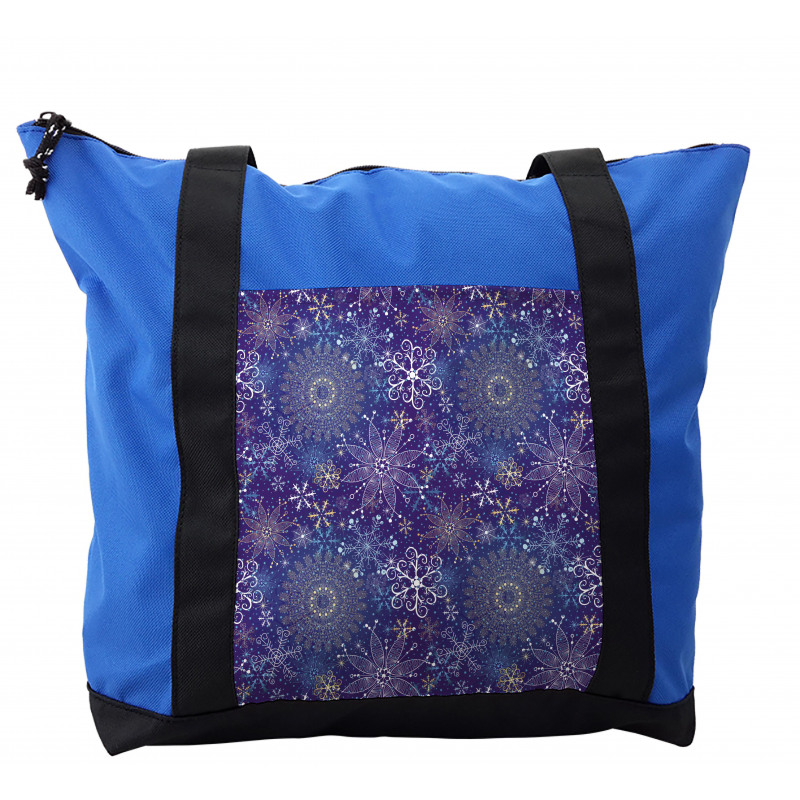 Snowflakes Xmas Art Shoulder Bag