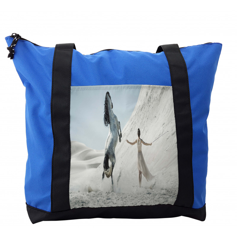 Lady with White Horse Shoulder Bag