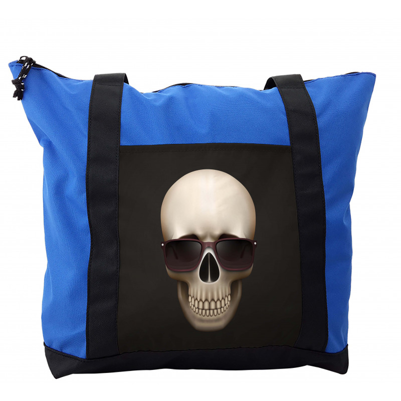 Funny Glass Skeleton Head Shoulder Bag
