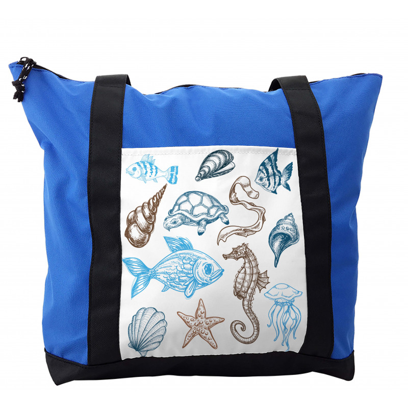 Underwater Marine Life Shoulder Bag