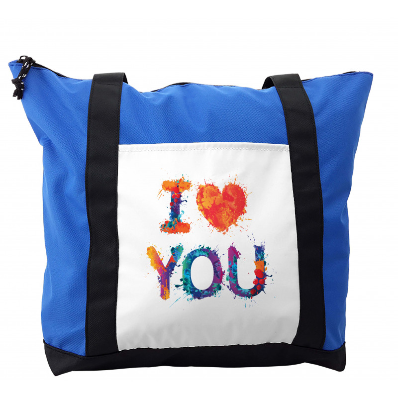 Watercolor Phrase Shoulder Bag