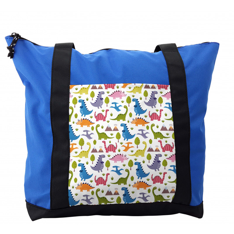 Dinosaurs Colorful Shoulder Bag