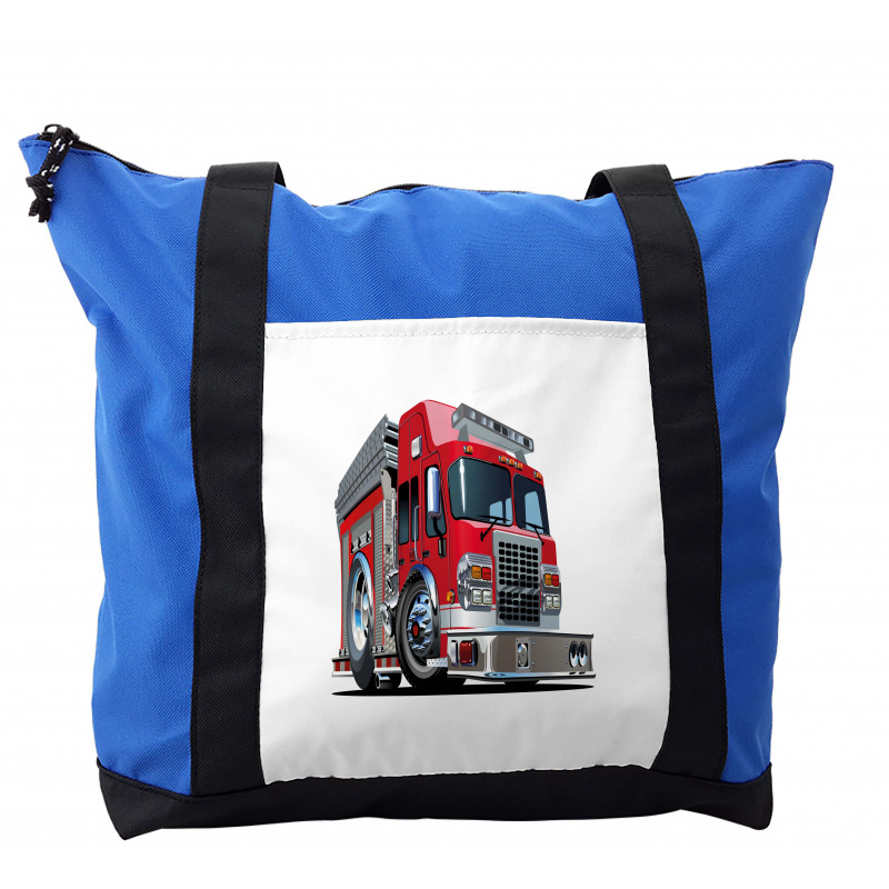 Cartoon Style Firefighter Shoulder Bag