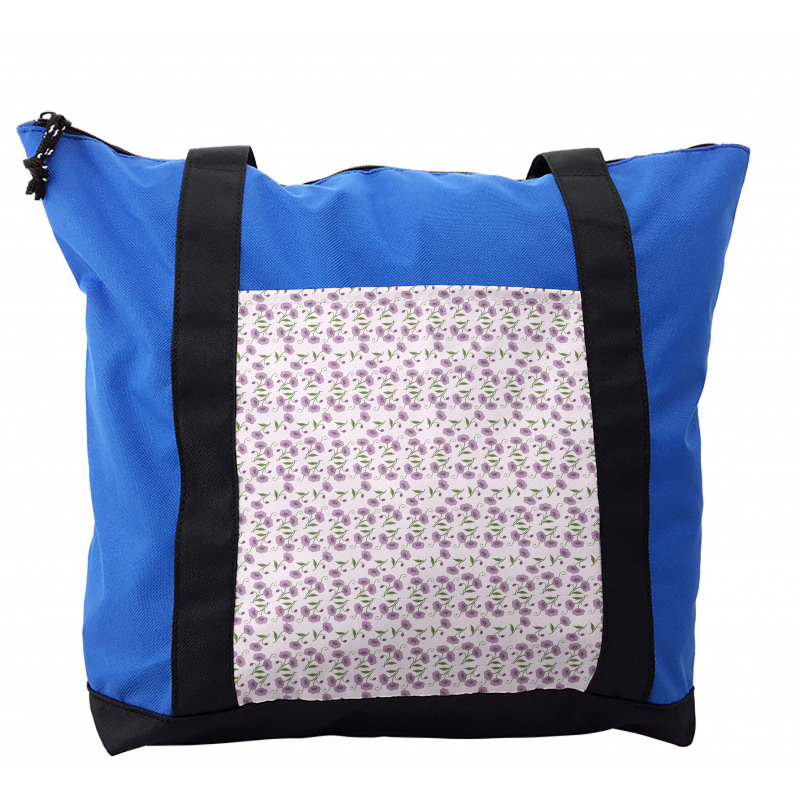 Retro Violets Buds Shoulder Bag