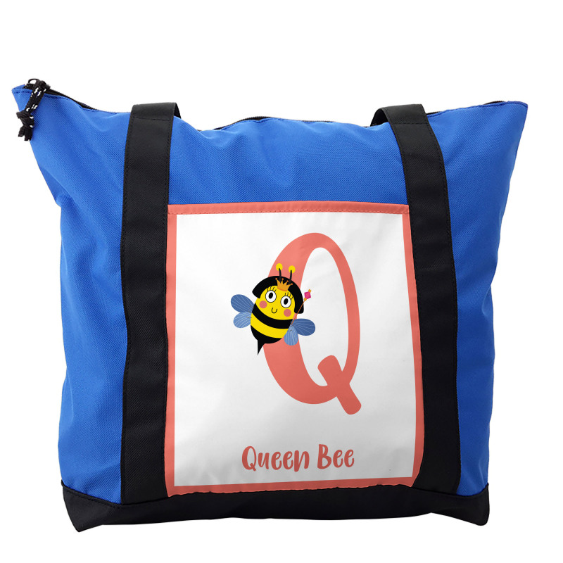 Cartoon Animal Letter Q Shoulder Bag