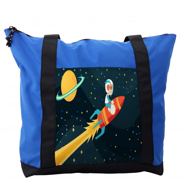 Boy on a Rocket Adventure Shoulder Bag