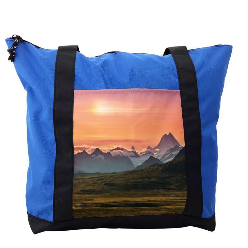 Mountains and Sunset Shoulder Bag