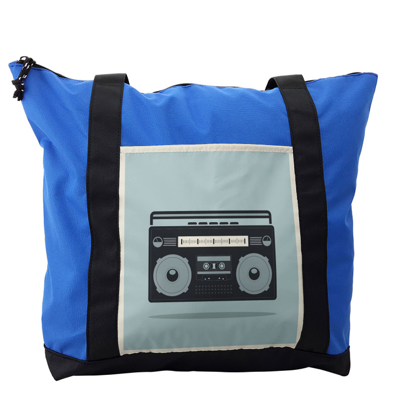 1980s Boombox Image Shoulder Bag