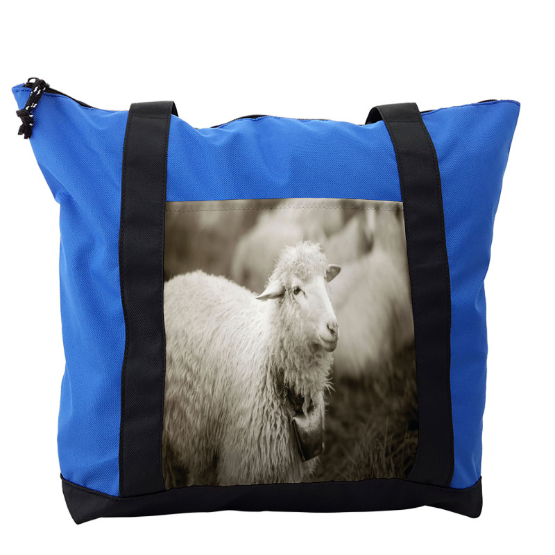 Fluffy Wooly Sheep Herd Shoulder Bag