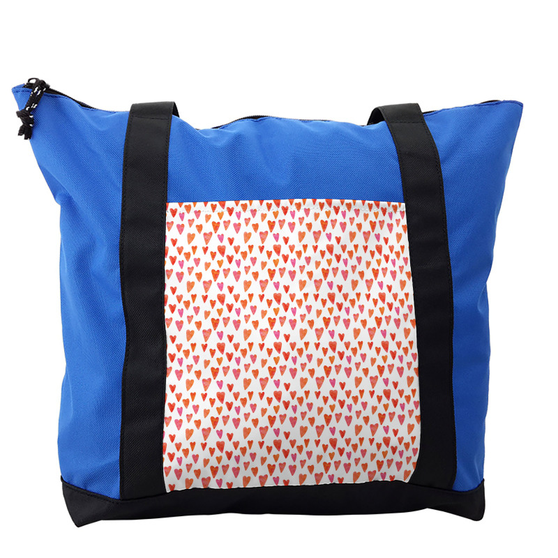 Watercolor Art Style Shapes Shoulder Bag