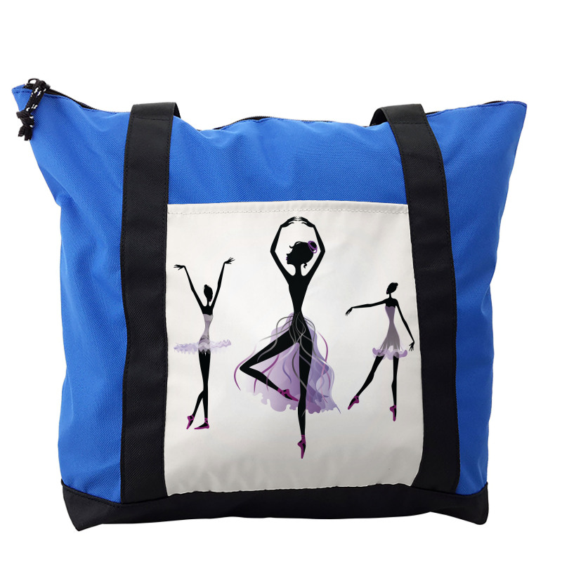 Ballerina Dancer Silhouettes Shoulder Bag