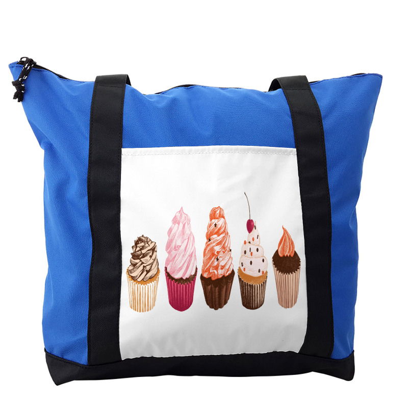 Cakes with Frosting Topping Shoulder Bag