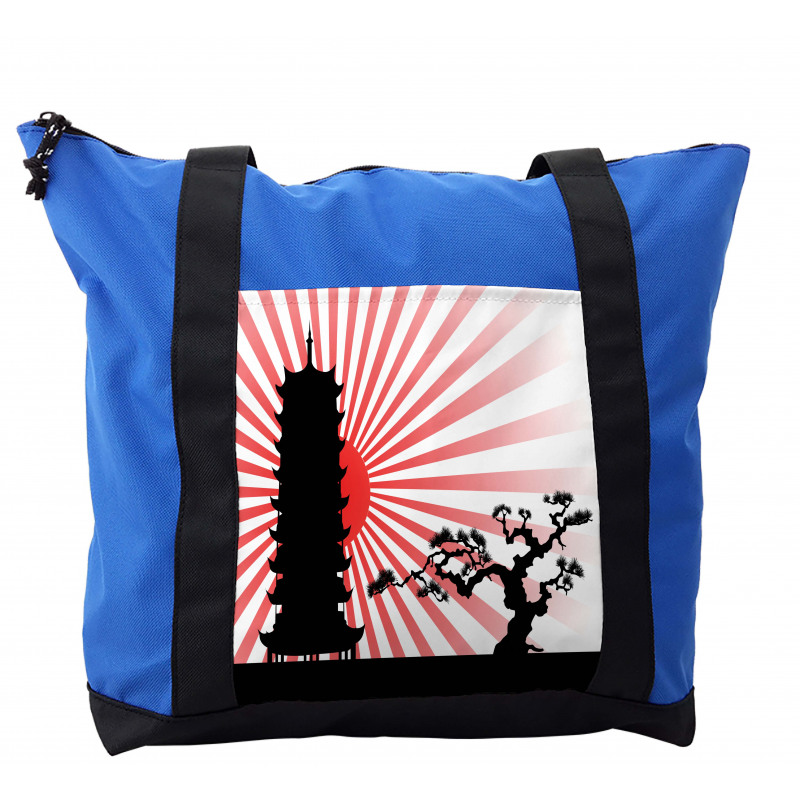 Shinto Building and Tree Shoulder Bag