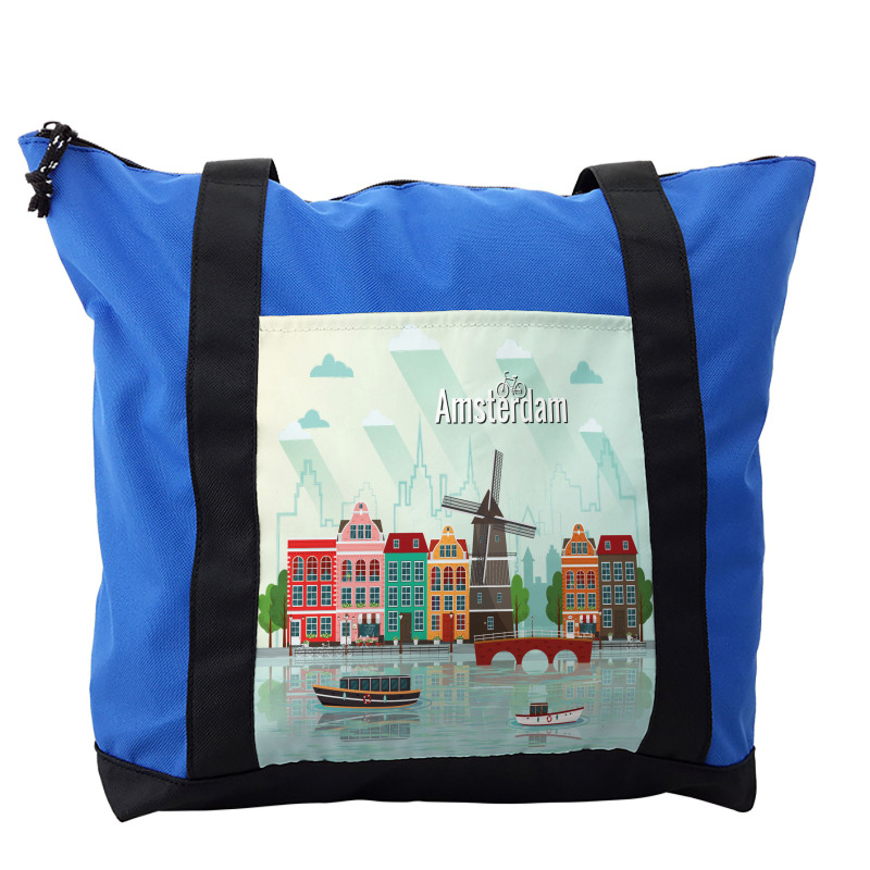 Colorful Houses Waterside Shoulder Bag