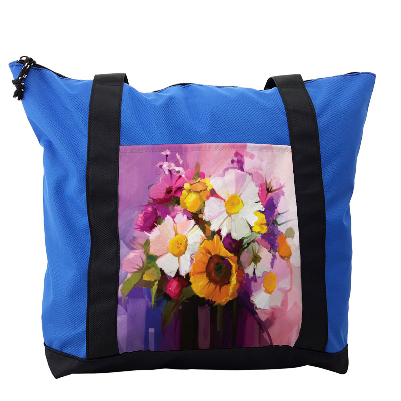 Hand Painted Bouquet Shoulder Bag