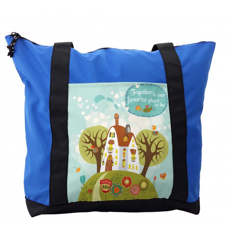 Fairytale Cartoon with Words Shoulder Bag