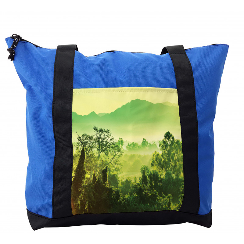 Monochrome Nature Scene Shoulder Bag
